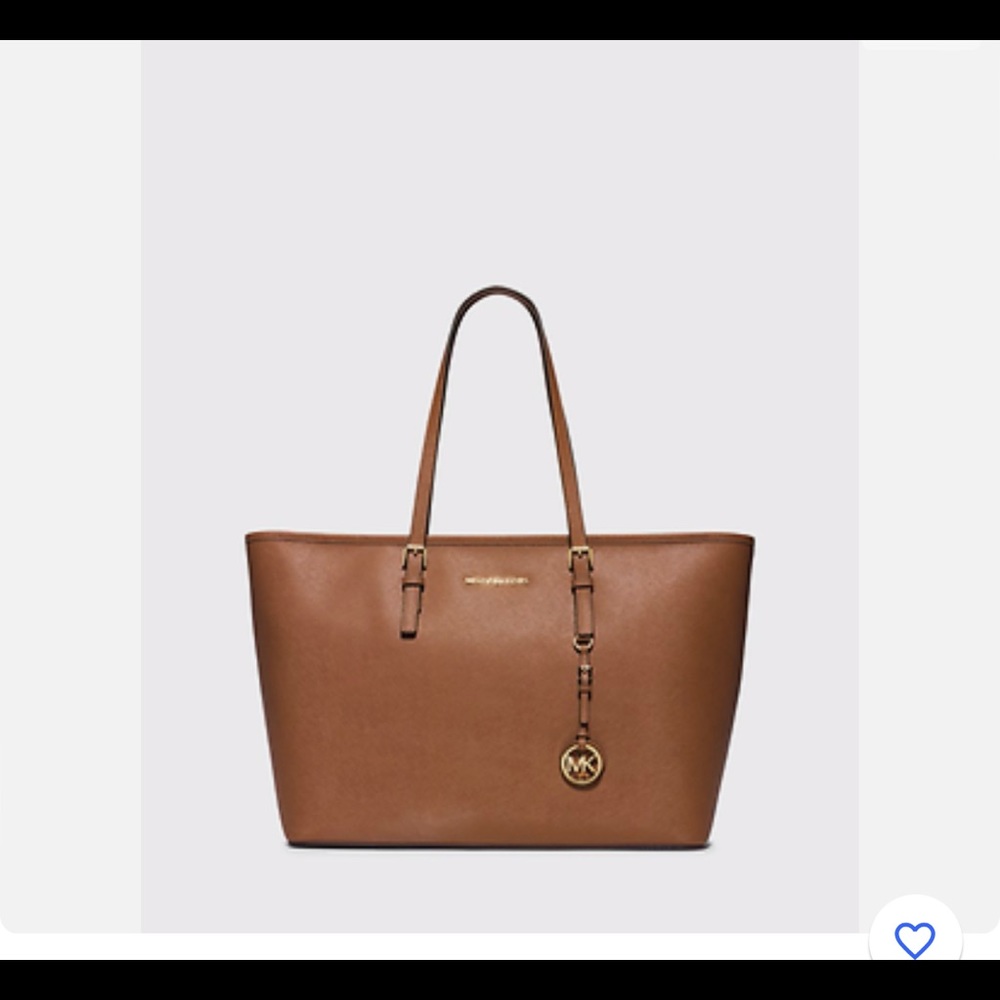 Michael Kors Jet Set Travel Medium Multifunction Tote-Luggage Brown
